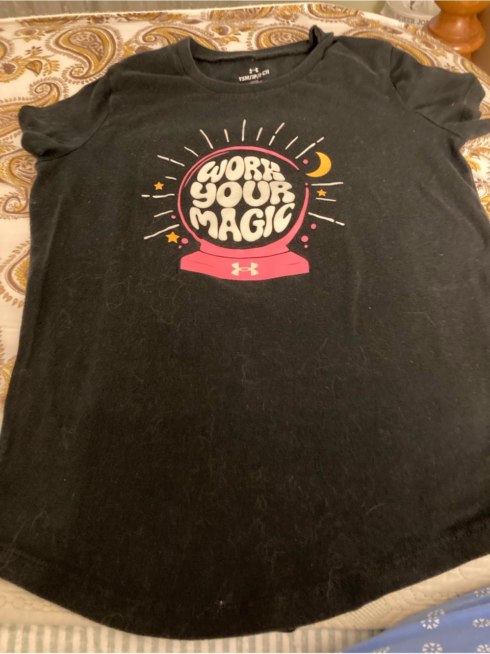 Girls' Under Armour Work Your Magic Glow in Dark Sz Sm Loose